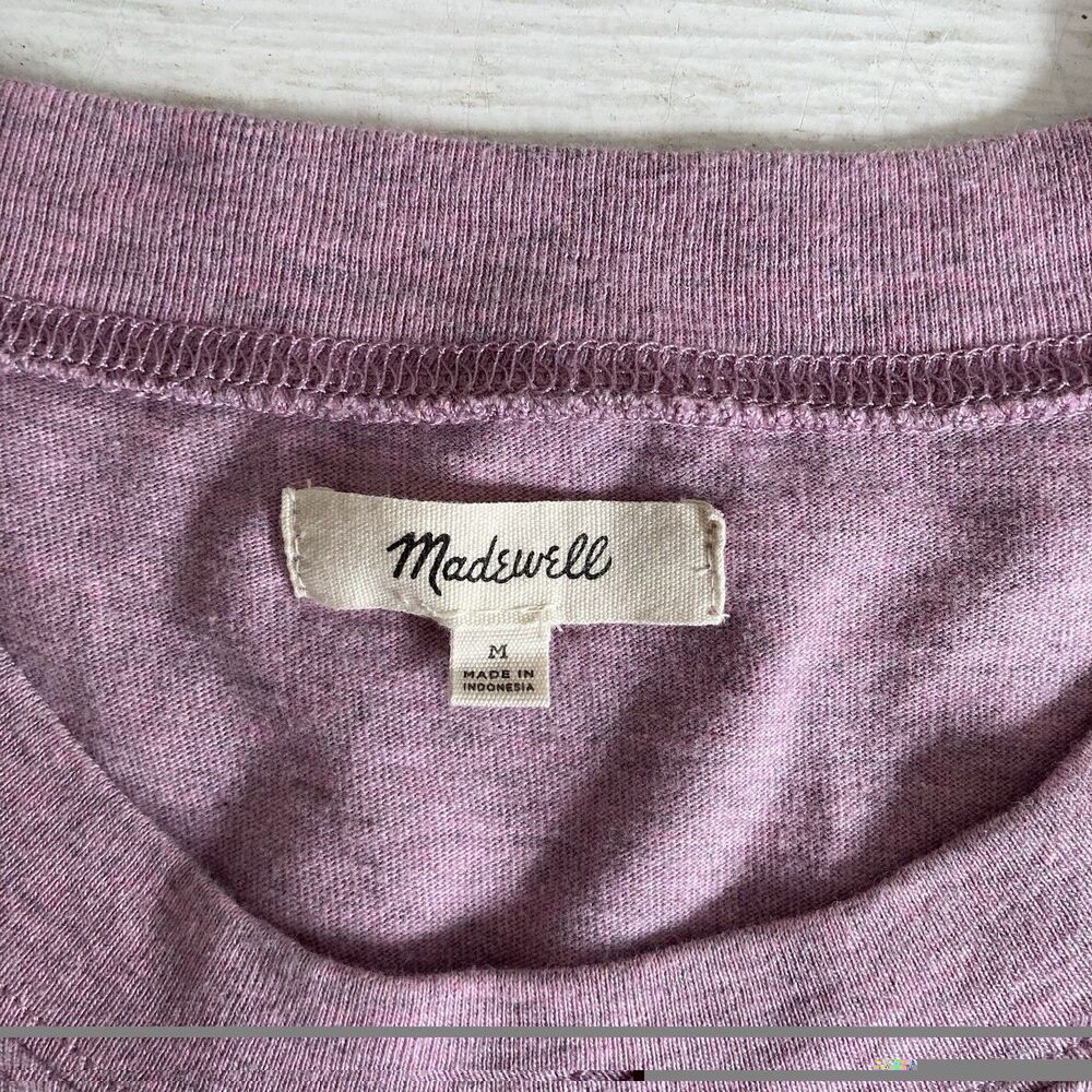 Madewell Lilac Crewneck Midi T-Shirt Dress - Picture 8 of 8
